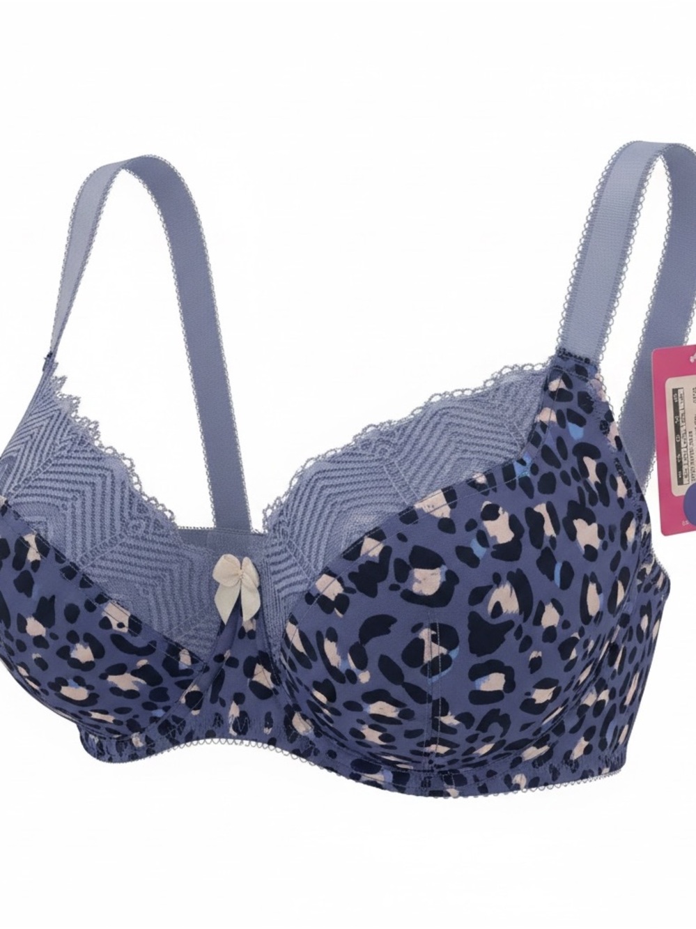 Curvy Kate Lavender Animal-Print Lace Underwire Bra size 32G NWT sample piece